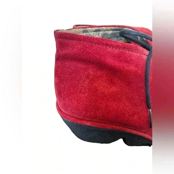 Fly London Red Suede Lace-up Pert Boot Size 40 - Picture 4 of 16